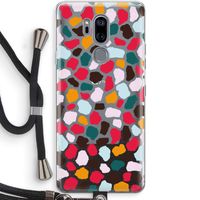 Colored Giraffe: LG G7 Thinq Transparant Hoesje met koord