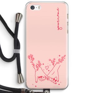 Best Friends: iPhone 5 / 5S / SE Transparant Hoesje met koord
