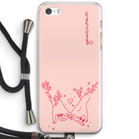 Best Friends: iPhone 5 / 5S / SE Transparant Hoesje met koord