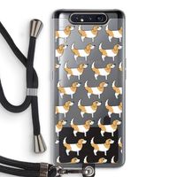 Doggy: Samsung Galaxy A80 Transparant Hoesje met koord