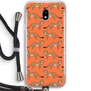 Cheetah: Samsung Galaxy J3 (2017) Transparant Hoesje met koord