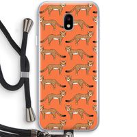 Cheetah: Samsung Galaxy J3 (2017) Transparant Hoesje met koord