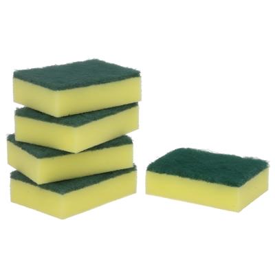 Gerimport schuursponzen - 5x - schoonmaak spons - afwas / keuken / huishouden Gerimport schuursponzen - 5x - schoonmaak spons - afwas / keuken / huishouden