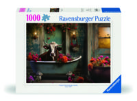 Ravensburger puzzel The cow in the bathtub 1000 stukjes