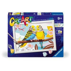 Ravensburger CreArt Schilderen op nummer mooie grasparkieten