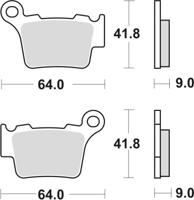 TRW Brake pad 743 rsi sint.metal offr.rac.