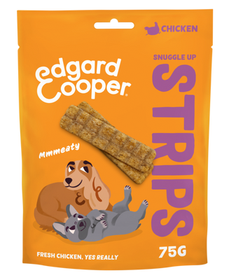 Edgard & Cooper Strips Kip hondensnacks 75 gram