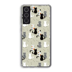 Katten: Samsung Galaxy S21 FE Transparant Hoesje
