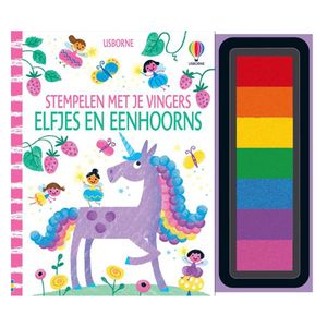 WPG Uitgevers Stempelen met je vingers - elfjes en eenhoorns