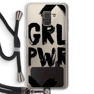 Girl Power #2: Samsung Galaxy A8 (2018) Transparant Hoesje met koord