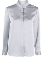 Emporio Armani chemise à col officier - Gris