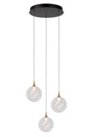 Lucide GISELA - Hanglamp - Ø 36 cm - LED Dimb. - 3x4,3W 2700K - Transparant | Premium