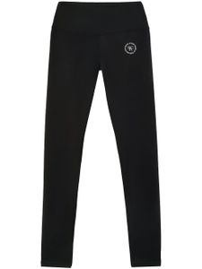 Sporty & Rich legging N.02 à logo brodé - Noir