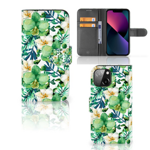 iPhone 13 Mini Hoesje Orchidee Groen