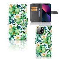 iPhone 13 Mini Hoesje Orchidee Groen