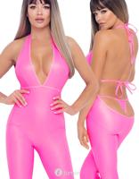 * ABIERTA FINA Neon Roze Jumsuit (M) * ABIERTA FINA Neon Roze Jumsuit (M)