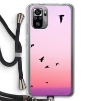 Fly away: Xiaomi Redmi Note 10S Transparant Hoesje met koord Fly away: Xiaomi Redmi Note 10S Transparant Hoesje met koord