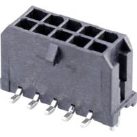 Molex 430451015 Male header, inbouw (standaard) Totaal aantal polen: 10 Rastermaat: 3 mm Inhoud: 1 stuk(s) Tape on Full reel