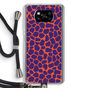 Purple Giraffe: Xiaomi Poco X3 NFC Transparant Hoesje met koord