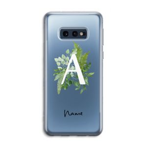 Green Brush: Samsung Galaxy S10e Transparant Hoesje