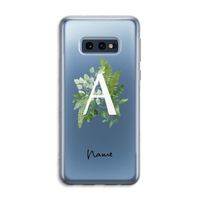 Green Brush: Samsung Galaxy S10e Transparant Hoesje