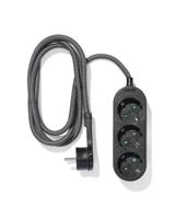 HEMA Stekkerdoos 3-voudig 1.5m zwart