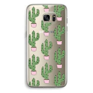 Cactus Lover: Samsung Galaxy S7 Edge Transparant Hoesje