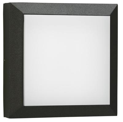 Albert Vierkante wandlamp buitenParel 32cm-zwart - 666562