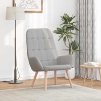 Relaxstoel stof wolk grijs
