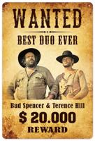 Bud Spencer & Terence Hill Tin Sign Wanted 20 x 30 cm