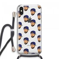 Drake Away: iPhone XS Max Transparant Hoesje met koord