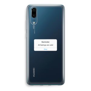 Reminder: Huawei P20 Transparant Hoesje