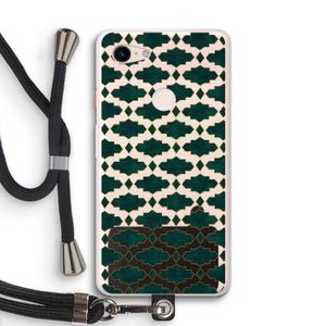 Moroccan tiles: Pixel 3 XL Transparant Hoesje met koord