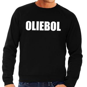 Foute jaarwisseling trui / sweater oliebol zwart heren