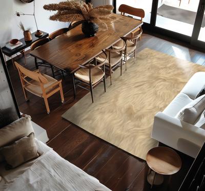 Ontwerp met woleffect vinyl tapijt eetkamer Ontwerp met woleffect vinyl tapijt eetkamer