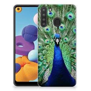 Samsung Galaxy A21 TPU Hoesje Pauw