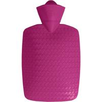 Warmwater kruik zonder hoes - roze - rubber - 1800 ml - kinderen/volwassenen - Cadeau