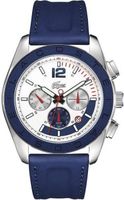 Lacoste horlogeband 2010666 / LC-53-1-29-2387 Leder Blauw 24mm + blauw stiksel - thumbnail