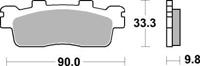 BREMBO Remblokken, voor de moto, Scooter Organisch 07085CC