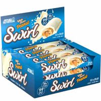 Applied Swirl Bar 12x 60gr White Chocolate Peanut - thumbnail