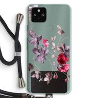 Mooie bloemen: Pixel 5a 5G Transparant Hoesje met koord