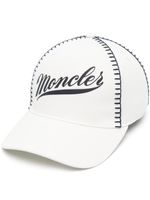 Moncler casquette en coton à logo - Blanc
