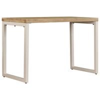 The Living Store Eettafel Mangohout - 115 x 55 x 76 cm - Stabiel en duurzaam