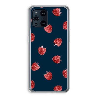 Framboosjes: Oppo Find X3 Pro Transparant Hoesje