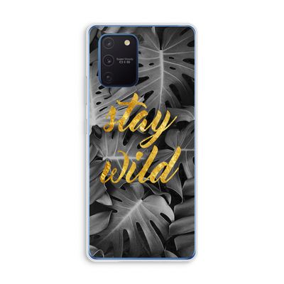 Stay wild: Samsung Galaxy Note 10 Lite Transparant Hoesje