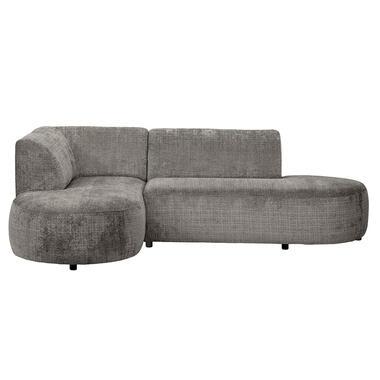 Hoekbank Luna links - stof Cremona - taupe - Leen Bakker