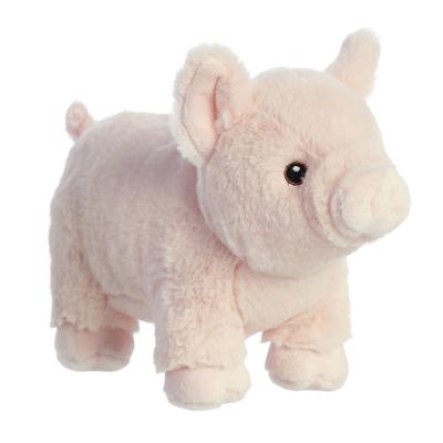 Aurora varkens/biggen pluche knuffel - roze - 24 cm