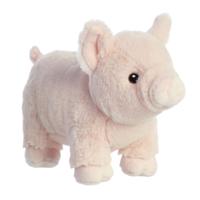 Aurora varkens/biggen pluche knuffel - roze - 24 cm