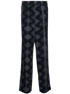 MCQ pantalon droit à imprimé abstrait - Noir