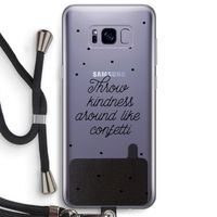 Confetti: Samsung Galaxy S8 Plus Transparant Hoesje met koord